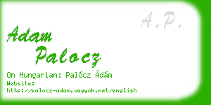 adam palocz business card